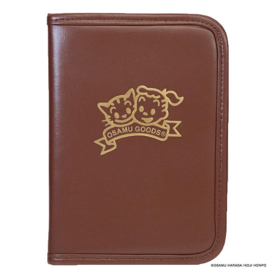 オサムグッズ トラベルポーチ マルチケース J＆C FOIL ブラウン Osamu Goods エフエービージャパン