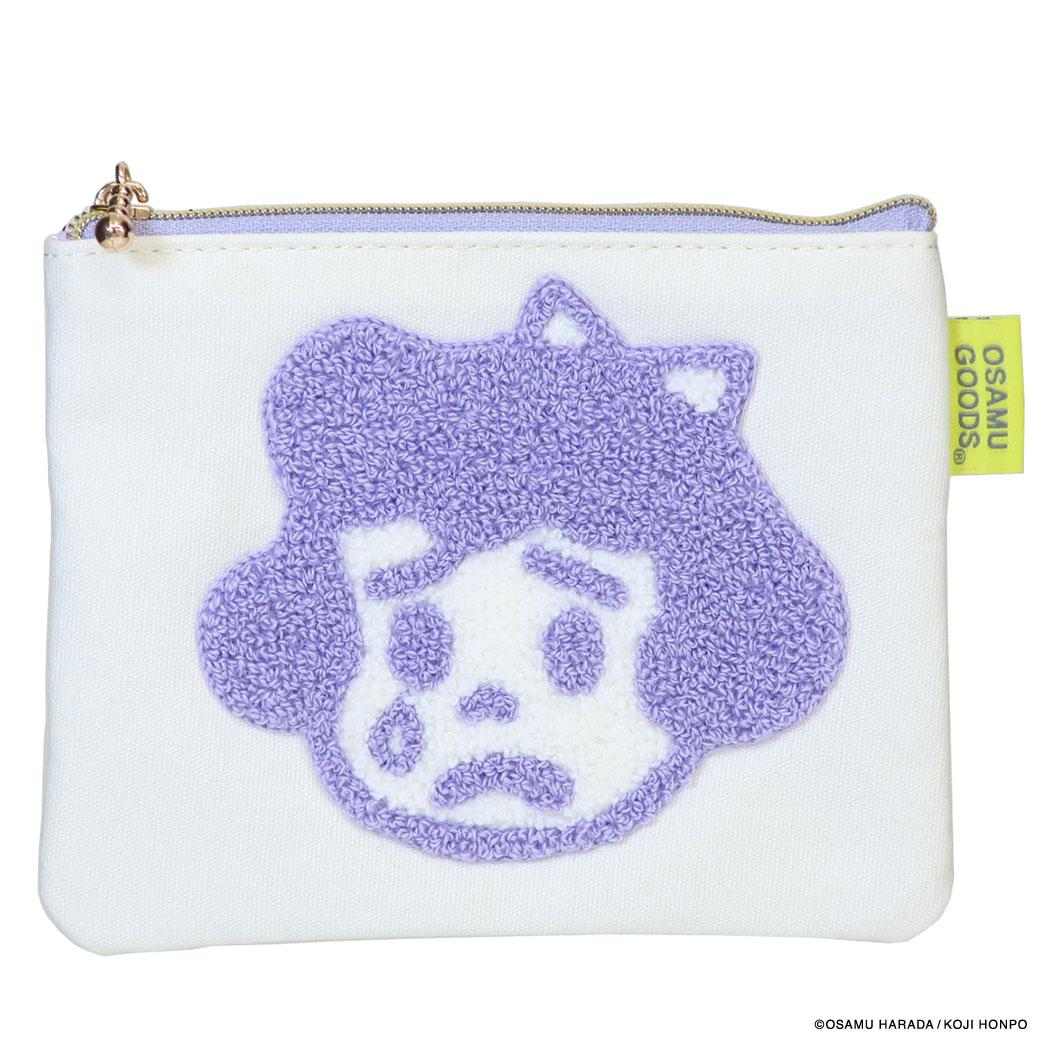 オサムグッズ ミニポーチ ミニフラットポーチ CANVAS SAGARA パープル Osamu Goods エフエービージャパン