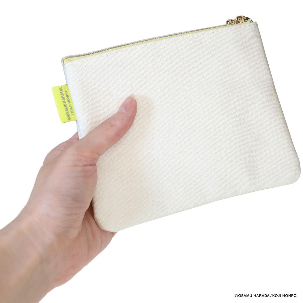 オサムグッズ ミニポーチ ミニフラットポーチ CANVAS SAGARA イエロー Osamu Goods エフエービージャパン
