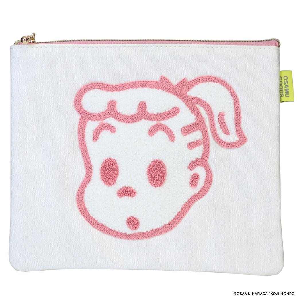 オサムグッズ コスメポーチ フラットポーチ CANVAS SAGARA ピンク Osamu Goods エフエービージャパン