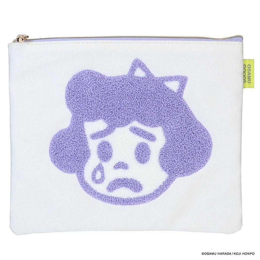 オサムグッズ コスメポーチ フラットポーチ CANVAS SAGARA パープル Osamu Goods エフエービージャパン