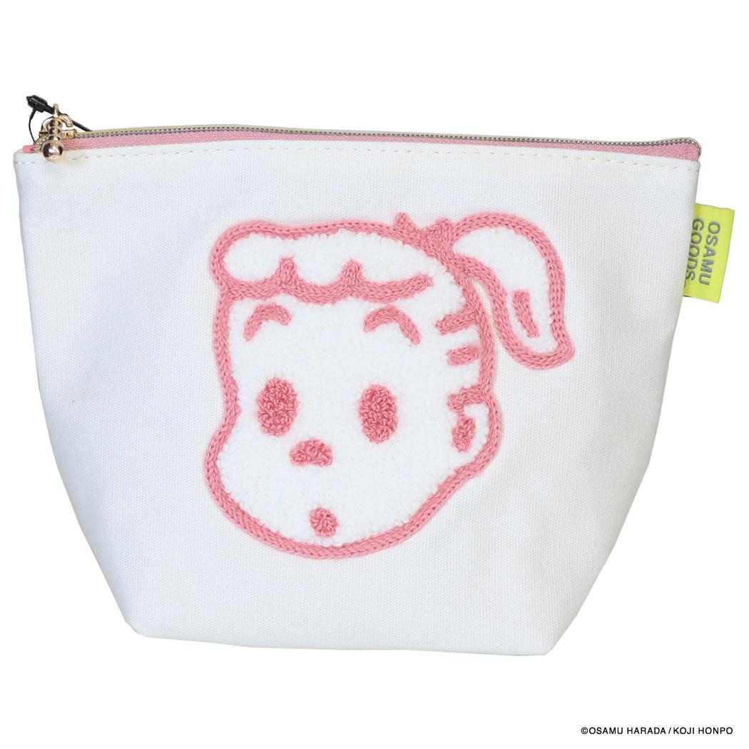 オサムグッズ コスメポーチ 台形ポーチ CANVAS SAGARA ピンク Osamu Goods エフエービージャパン