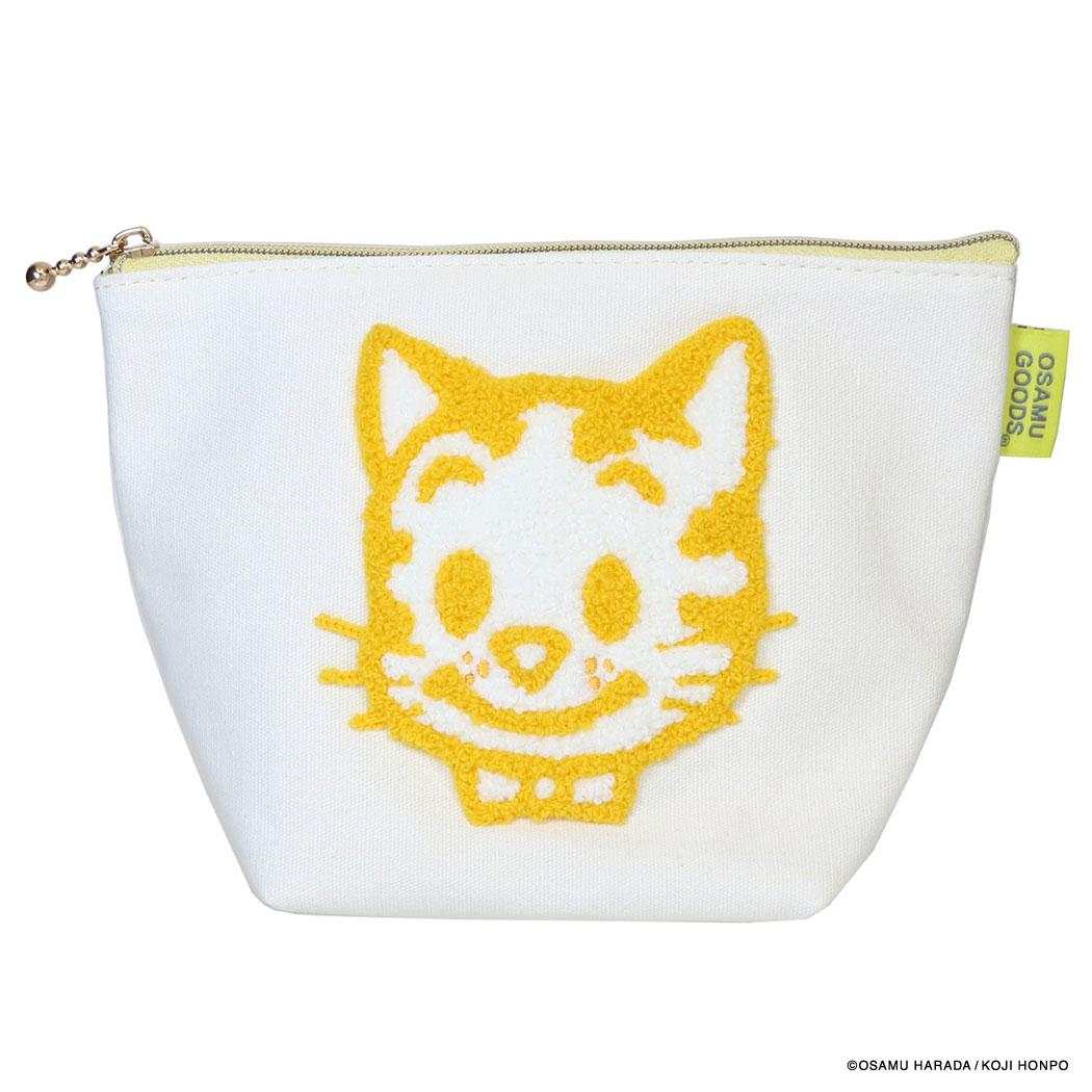 オサムグッズ コスメポーチ 台形ポーチ CANVAS SAGARA イエロー Osamu Goods エフエービージャパン