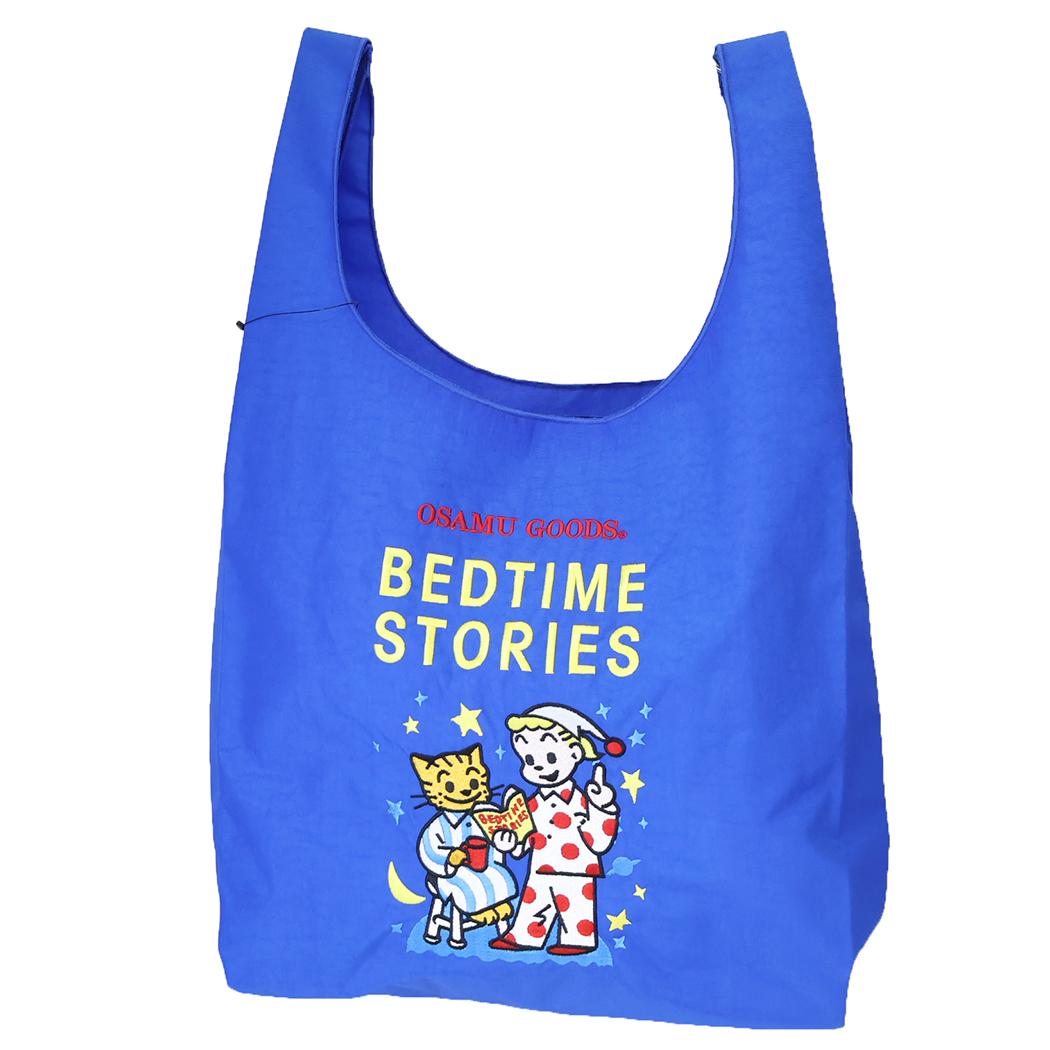 オサムグッズ エコバッグ 刺繍 ショッピングバッグ マイバッグ ネイビー-1 Osamu Goods エフエービージャパン