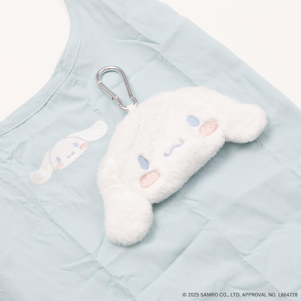ポーチ付きショッピングバッグ エコバッグ シナモロール サンリオ エフエービージャパン お買物かばん メール便可