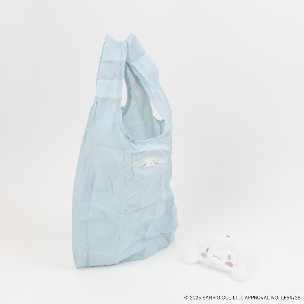 ポーチ付きショッピングバッグ エコバッグ シナモロール サンリオ エフエービージャパン お買物かばん メール便可