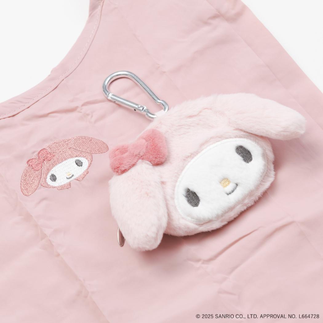 ポーチ付きショッピングバッグ エコバッグ マイメロディ サンリオ エフエービージャパン お買物かばん メール便可