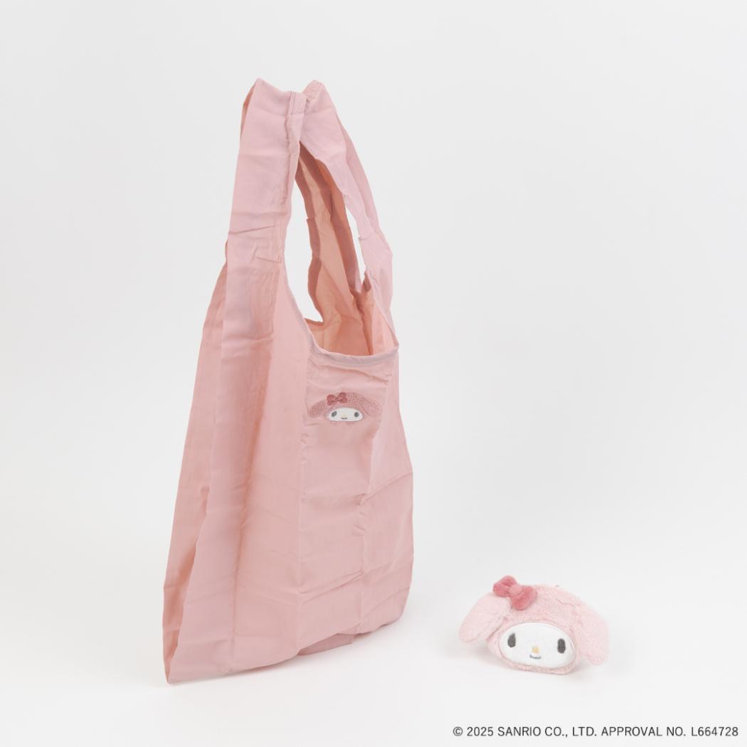 ポーチ付きショッピングバッグ エコバッグ マイメロディ サンリオ エフエービージャパン お買物かばん メール便可