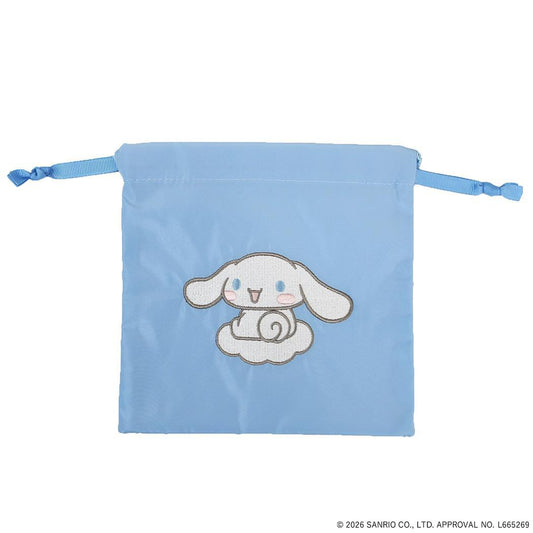 シナモロール 巾着袋 きんちゃくポーチ SANRIO CHARACTERS BASIC サンリオ エフエービージャパン 小物入れ かわいい キャラクター グッズ メール便可 シネマコレクション