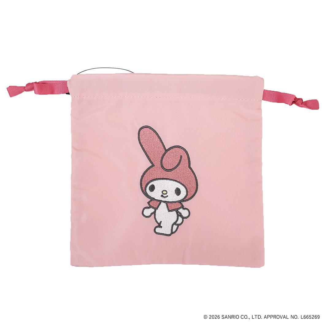 マイメロディ 巾着袋 きんちゃくポーチ SANRIO CHARACTERS BASIC サンリオ エフエービージャパン 小物入れ かわいい キャラクター グッズ メール便可 シネマコレクション