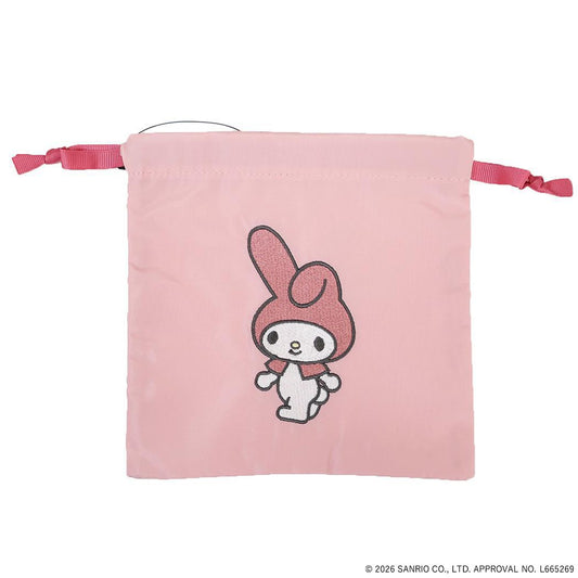 マイメロディ 巾着袋 きんちゃくポーチ SANRIO CHARACTERS BASIC サンリオ エフエービージャパン 小物入れ かわいい キャラクター グッズ メール便可 シネマコレクション