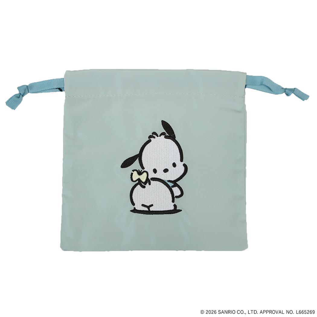 ポチャッコ 巾着袋 きんちゃくポーチ SANRIO CHARACTERS BASIC サンリオ エフエービージャパン 小物入れ かわいい キャラクター グッズ メール便可 シネマコレクション