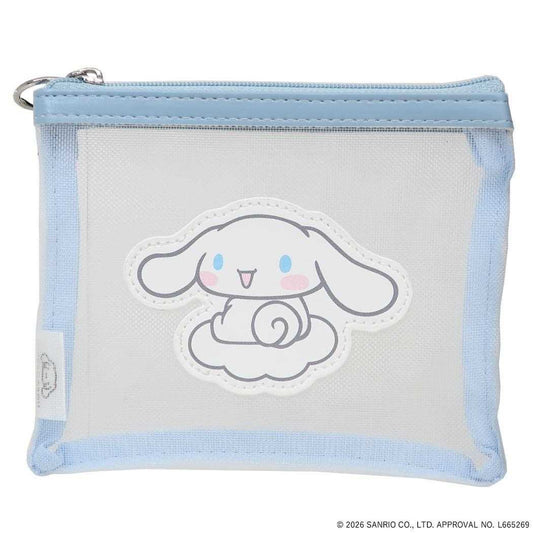 シナモロール 平ポーチ メッシュポーチ SANRIO CHARACTERS BASIC サンリオ エフエービージャパン 小物入れ かわいい キャラクター グッズ メール便可 シネマコレクション