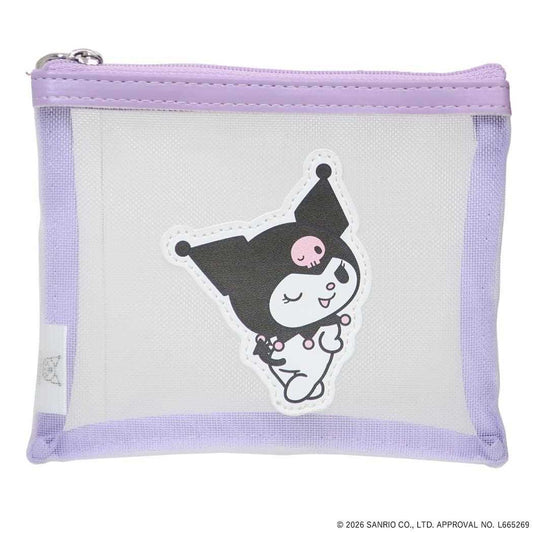 クロミ 平ポーチ メッシュポーチ SANRIO CHARACTERS BASIC サンリオ エフエービージャパン 小物入れ かわいい キャラクター グッズ メール便可 シネマコレクション
