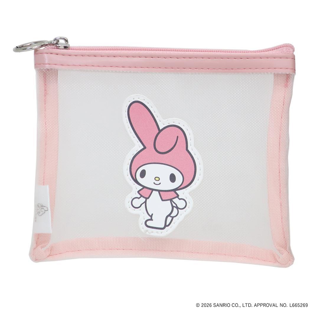マイメロディ 平ポーチ メッシュポーチ SANRIO CHARACTERS BASIC サンリオ エフエービージャパン 小物入れ かわいい キャラクター グッズ メール便可 シネマコレクション