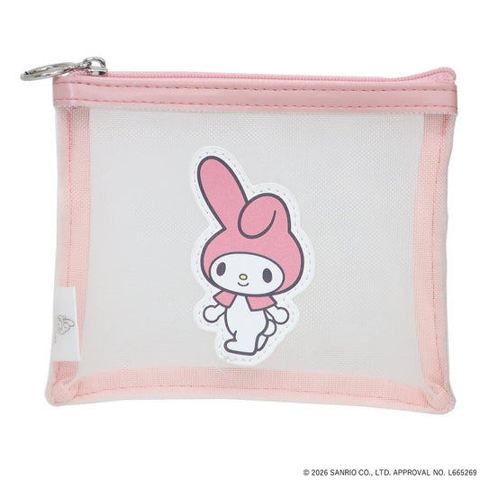 マイメロディ 平ポーチ メッシュポーチ SANRIO CHARACTERS BASIC サンリオ エフエービージャパン 小物入れ かわいい キャラクター グッズ メール便可 シネマコレクション