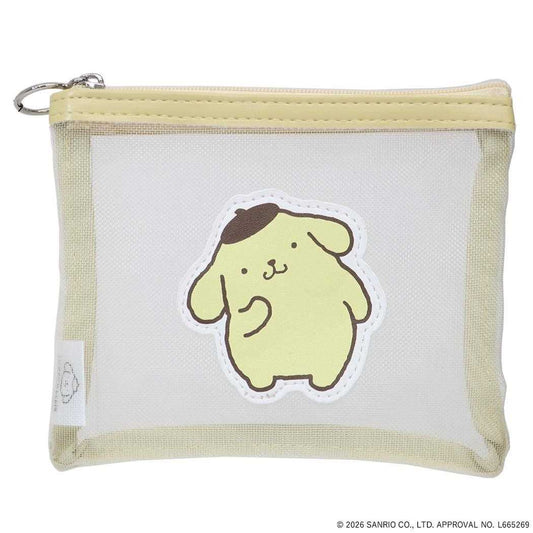 ポムポムプリン 平ポーチ メッシュポーチ SANRIO CHARACTERS BASIC サンリオ エフエービージャパン 小物入れ かわいい キャラクター グッズ メール便可 シネマコレクション