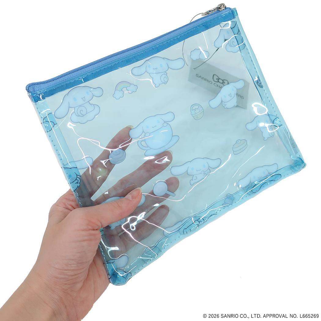シナモロール コスメポーチ PVC ポーチ SANRIO CHARACTERS BASIC サンリオ エフエービージャパン 小物入れ かわいい キャラクター グッズ メール便可 シネマコレクション