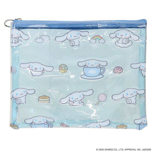 シナモロール コスメポーチ PVC ポーチ SANRIO CHARACTERS BASIC サンリオ エフエービージャパン 小物入れ かわいい キャラクター グッズ メール便可 シネマコレクション