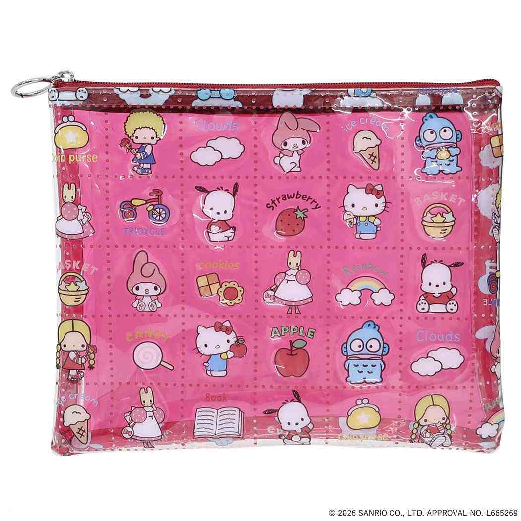 サンリオキャラクターズ コスメポーチ PVC ポーチ MIX カラー Sanrio エフエービージャパン SANRIO CHARACTERS BASIC 小物入れ かわいい キャラクター グッズ メール便可 シネマコレクション