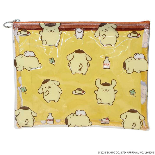 ポムポムプリン コスメポーチ PVC ポーチ SANRIO CHARACTERS BASIC サンリオ エフエービージャパン 小物入れ かわいい キャラクター グッズ メール便可 シネマコレクション
