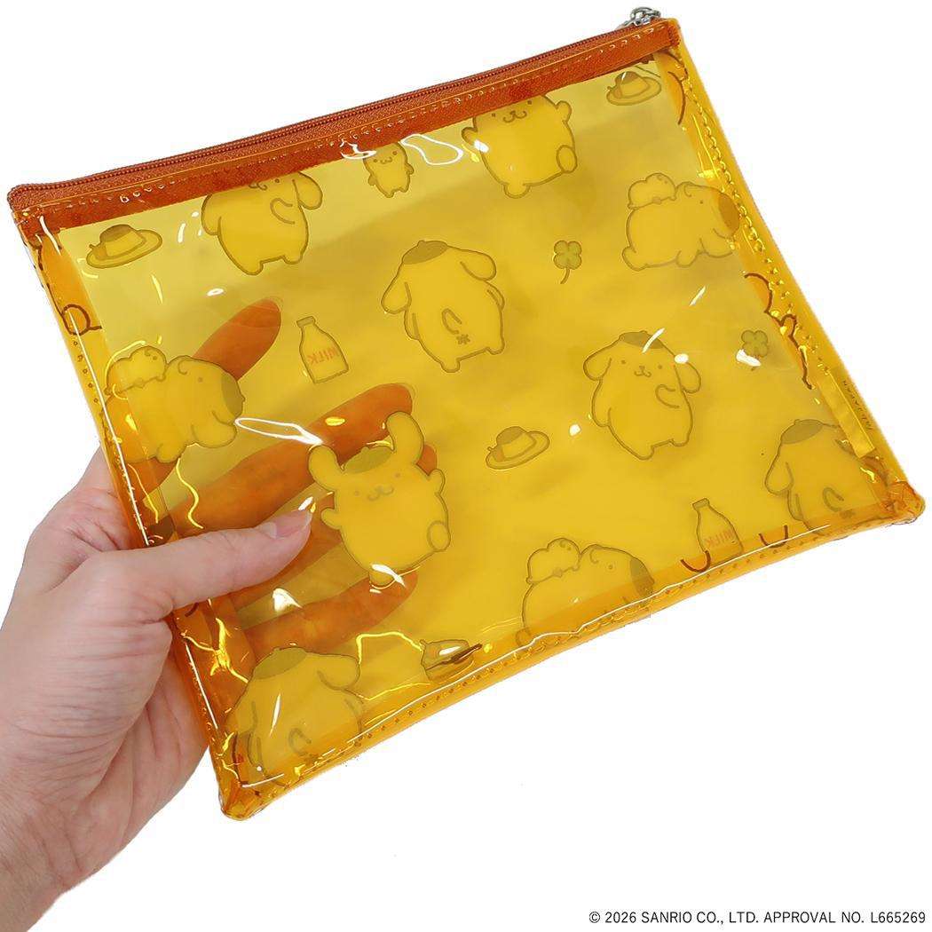 ポムポムプリン コスメポーチ PVC ポーチ SANRIO CHARACTERS BASIC サンリオ エフエービージャパン 小物入れ かわいい キャラクター グッズ メール便可 シネマコレクション