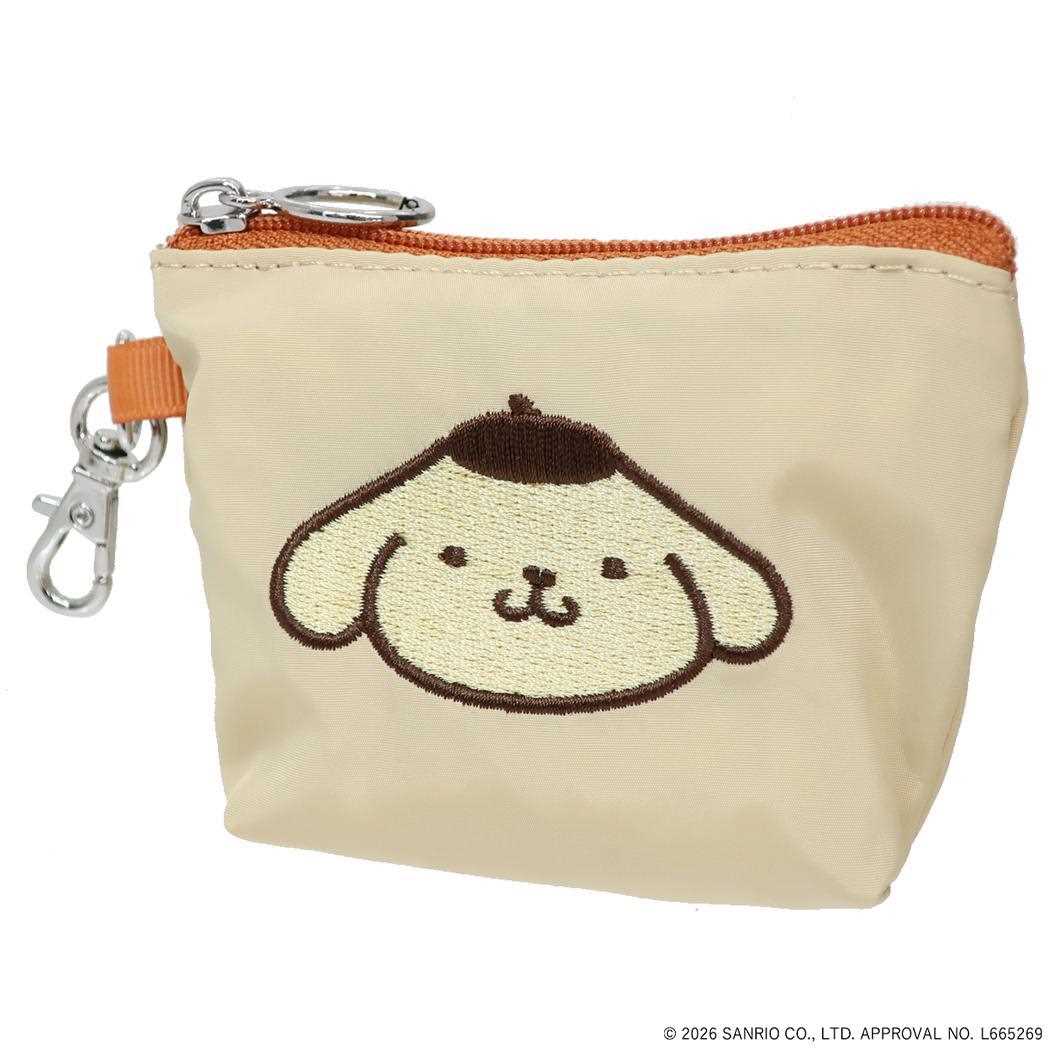 ポムポムプリン ミニポーチ マイクロ台形ポーチ SANRIO CHARACTERS BASIC サンリオ エフエービージャパン 小物入れ かわいい キャラクター グッズ メール便可 シネマコレクション