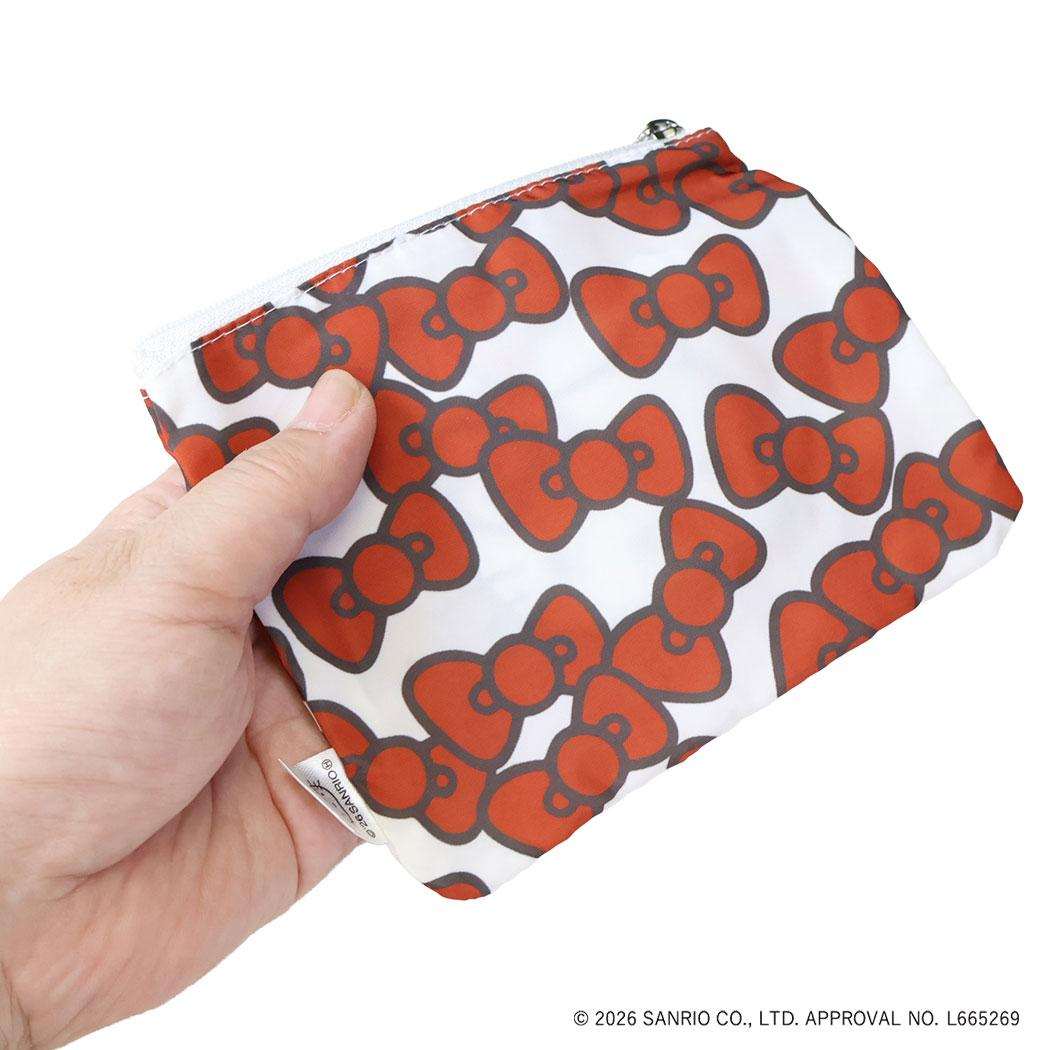 ハローキティ ミニポーチ ミニフラットポーチ HELLO KITTY RIBBON レッド サンリオ エフエービージャパン
