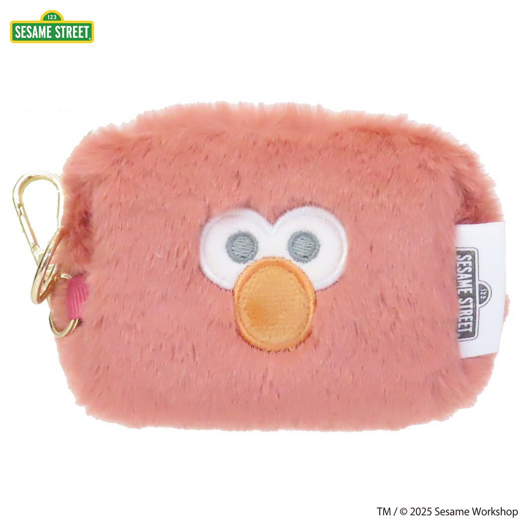 マイクロポーチ ミニポーチ セサミストリート SESAME STREET FACE FUR エルモ エフエービージャパン 小物入れ