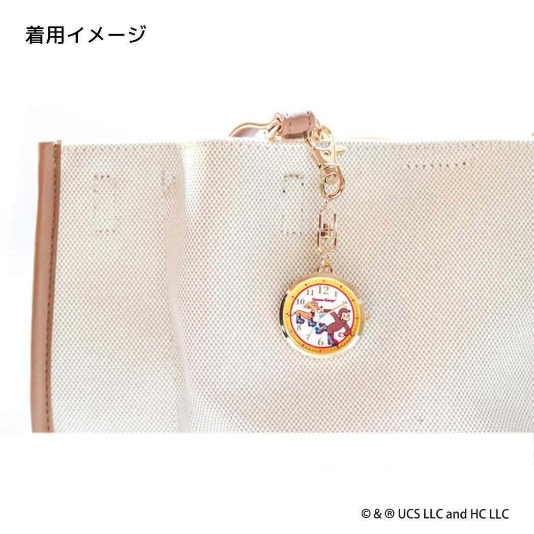 ノーマルKCウォッチ キーホルダー時計 おさるのジョージ GR フィールドワーク プレゼント 女性 レディースウォッチ かわいい 絵本メール便可