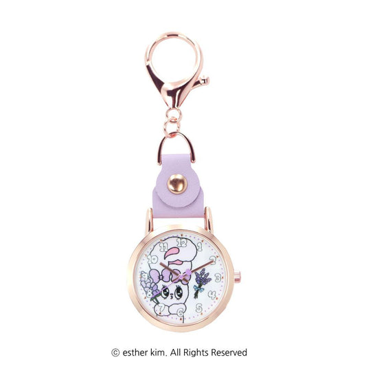 エスターバニー キーホルダー 時計 レザー KC ウォッチ G PU Esther Bunny フィールドワーク プレゼント レディース 女性 女の子 キャラクター グッズ メール便可 シネマコレクション