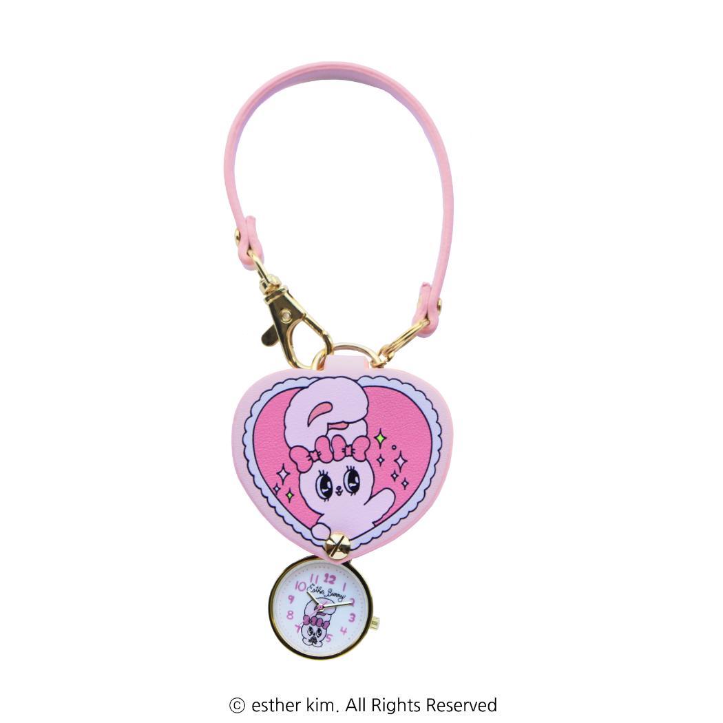 エスターバニー 懐中時計 ダイカット KC ウォッチ G PI Esther Bunny フィールドワーク プレゼント レディース 女性 女の子 バッグチャーム キャラクター グッズ メール便可 シネマコレクション