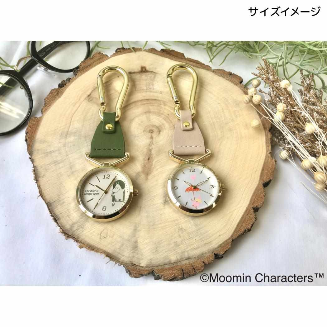 80周年カラビナウォッチ2 キーホルダー時計 ムーミン 80WH 北欧 フィールドワーク キーホルダー カラビナ付き メール便可