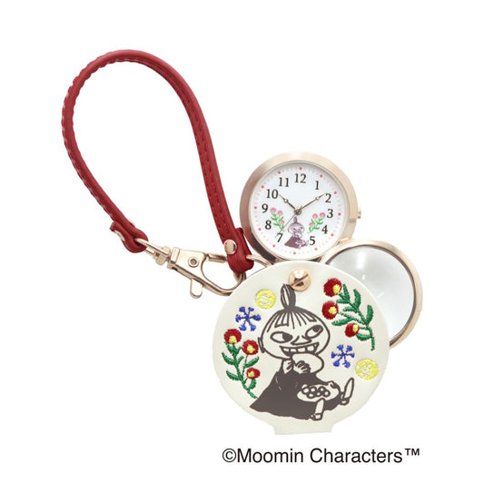 NEW刺繍入りハングウォッチ 懐中時計 ムーミン WH 北欧 フィールドワーク ストラップタイプ ルーペウォッチ バッグチャーム