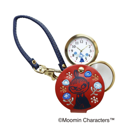 NEW刺繍入りハングウォッチ 懐中時計 ムーミン RE 北欧 フィールドワーク ストラップタイプ ルーペウォッチ バッグチャーム