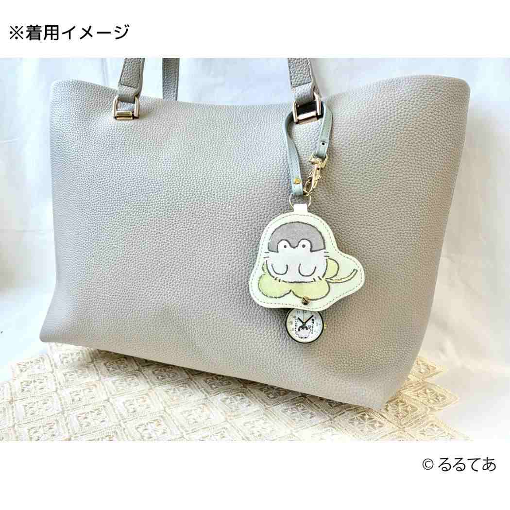 ダイカットKC キーホルダー時計 コウペンちゃん OR LINE FRIENDS フィールドワーク プレゼント メール便可
