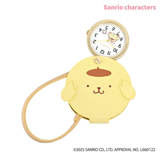 フェイスダイカットウォッチS キーホルダー時計 ポムポムプリン YE サンリオ フィールドワーク プレゼント 女性 レディースウォッチ メール便可