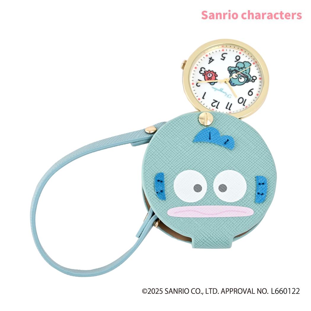 フェイスダイカットウォッチS キーホルダー時計 ハンギョドン MI サンリオ フィールドワーク プレゼント 女性 レディースウォッチ メール便可