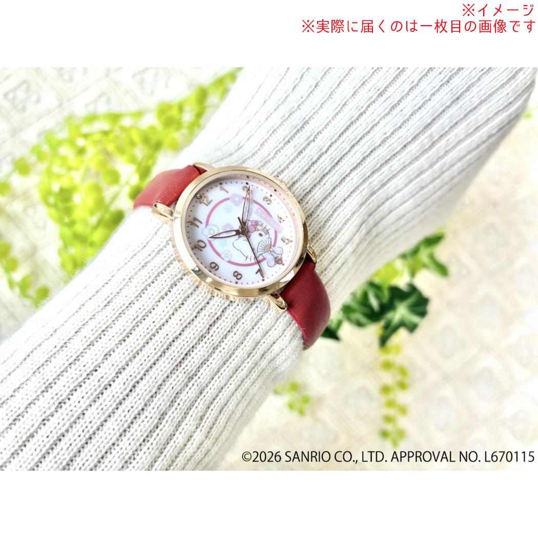 ハローキティ 腕時計 和柄レザーウォッチ G RE サンリオ フィールドワーク プレゼント レディース 女性 女の子 キャラクター グッズ メール便可 シネマコレクション