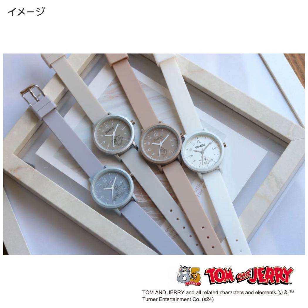 ラインアートラバーウォッチ 腕時計 トムとジェリー トム＆ジェリー＆タフィー PU ワーナーブラザース フィールドワーク レディースウォッチ 女性 女の子 メール便可
