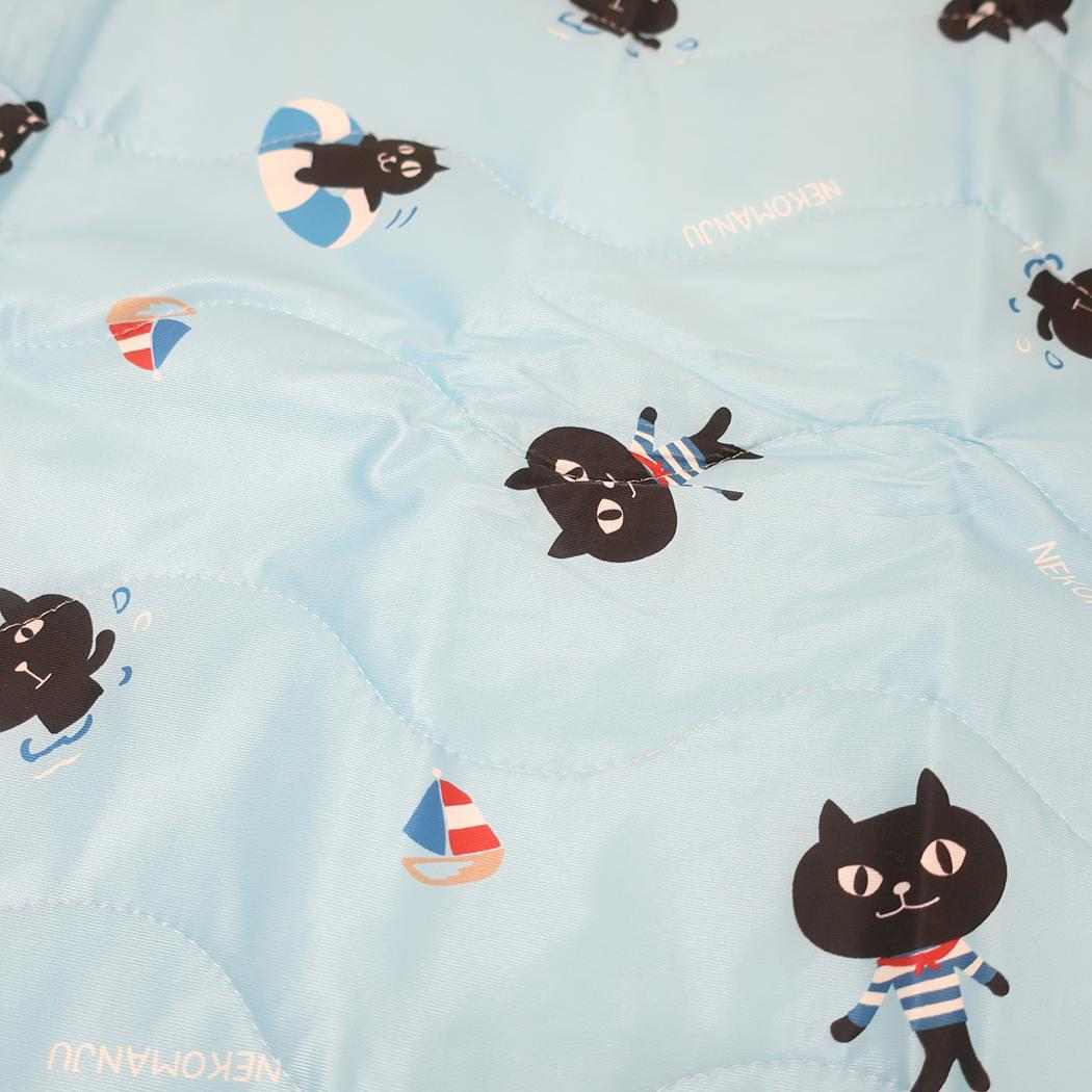 ひんやり枕カバー サマー寝具 マリンネコマン ブルー フレンズヒル FRIENDSHILL まくらカバー