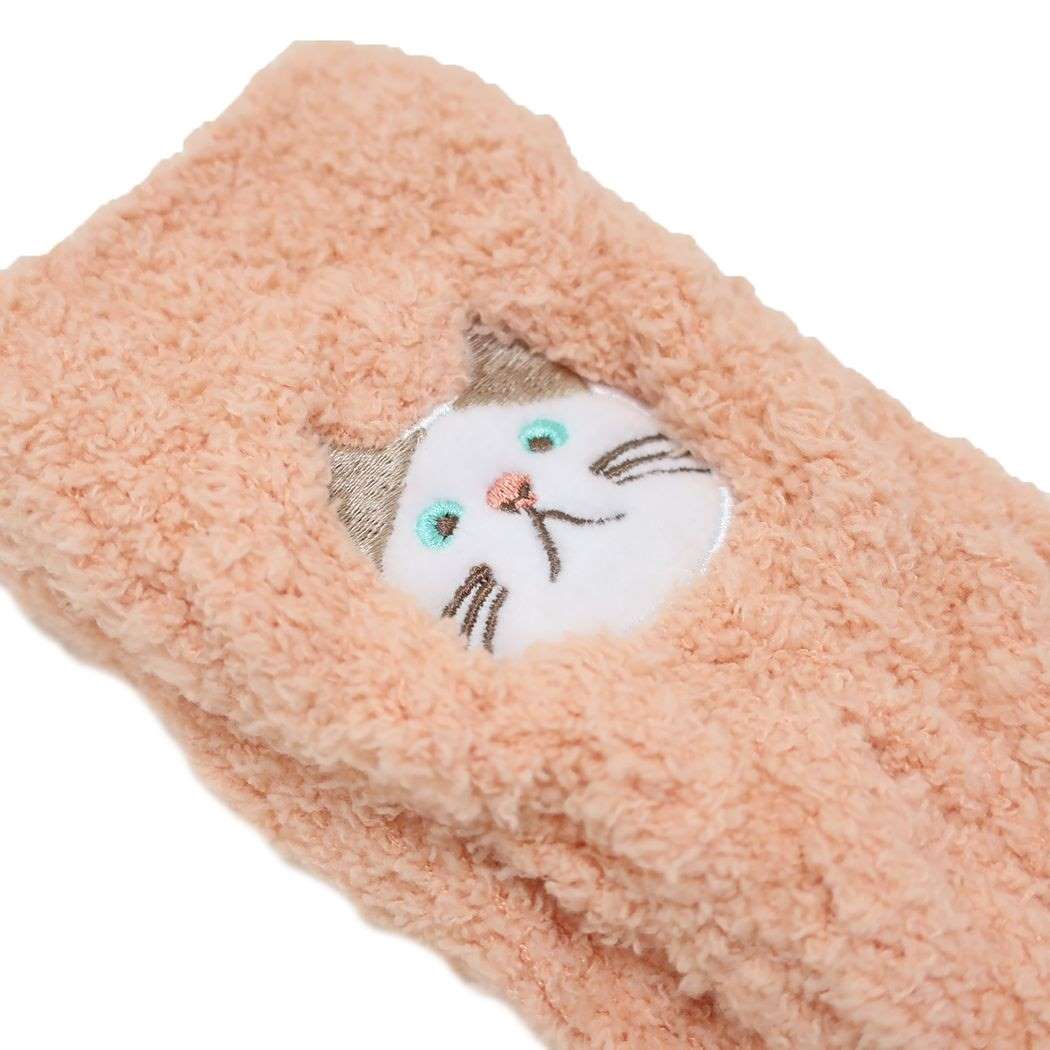 ルームソックス 靴下レディース フェイスターチャン ピンク ウォーマー雑貨 フレンズヒル 防寒用品 寒さ対策 メール便可