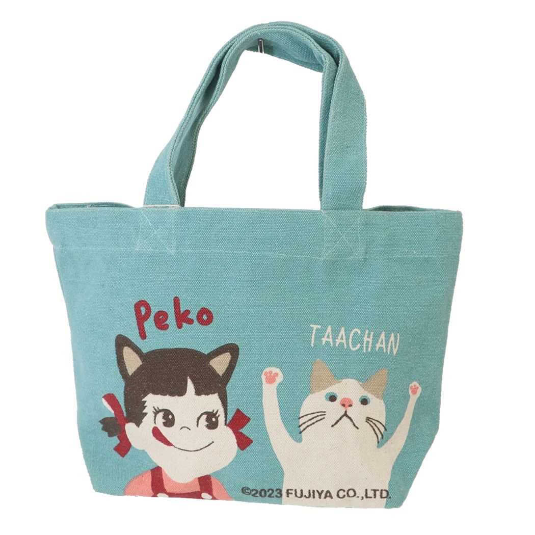 ミニトート ランチバッグ 不二家のペコちゃん ペコとターチャン フレンズヒル お弁当かばん かわいい メール便可