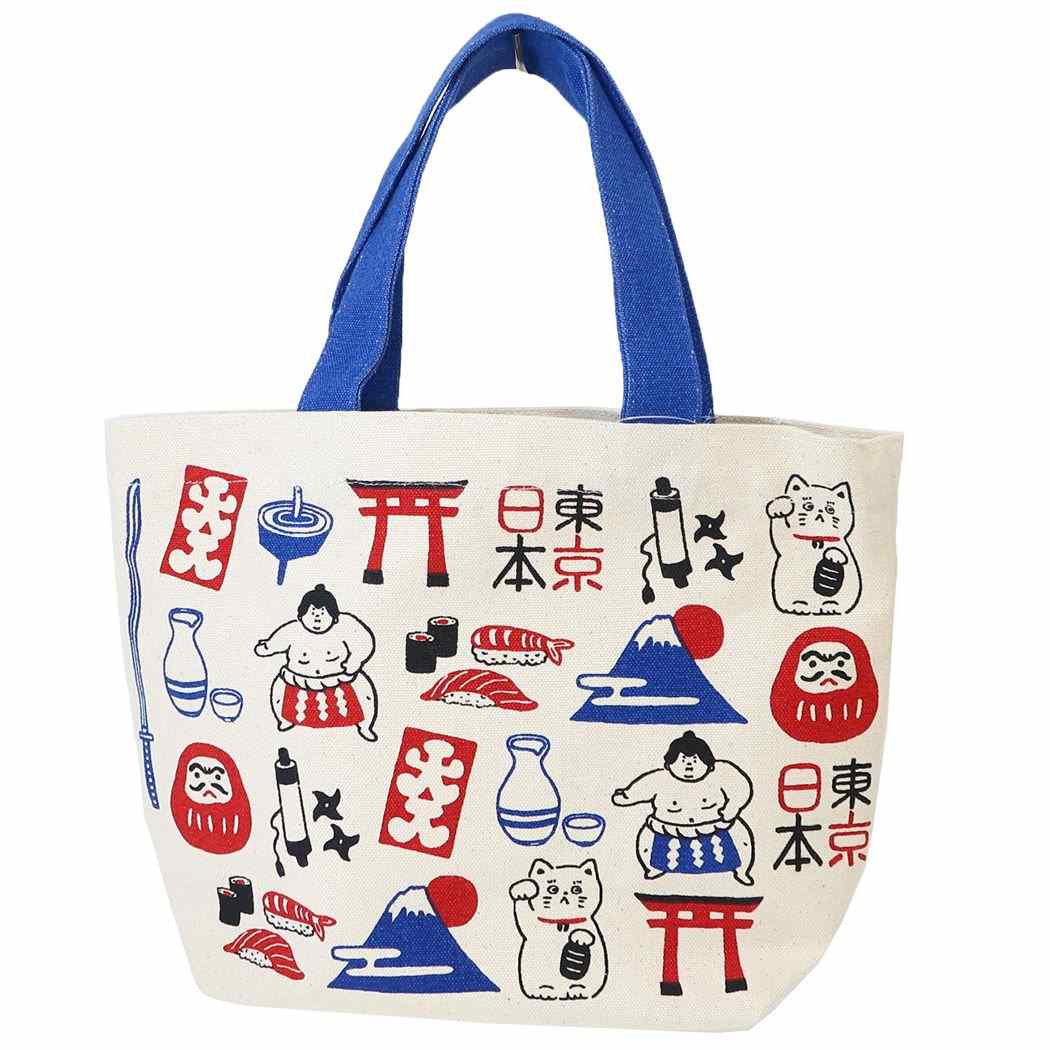 ミニトート ランチバッグ にほんづくし ナチュラル フレンズヒル FRIENDSHILL お弁当かばん かわいい メール便可