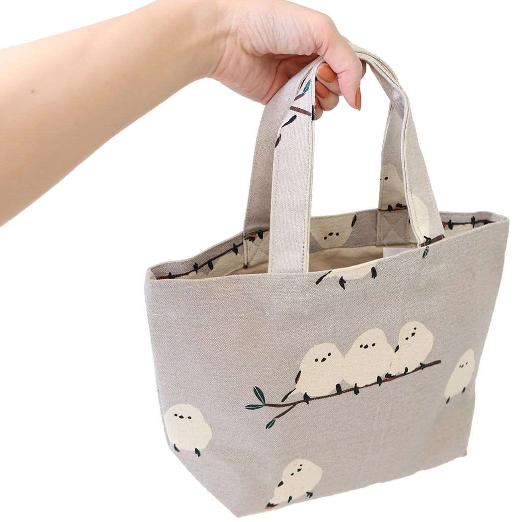 ミニトート ランチバッグ キノエダしまださん グレイ フレンズヒル FRIENDSHILL お弁当かばん かわいい メール便可