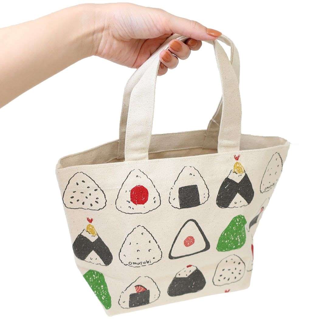 ミニトート ランチバッグ オムスビ ナチュラル フレンズヒル FRIENDSHILL お弁当かばん かわいい メール便可