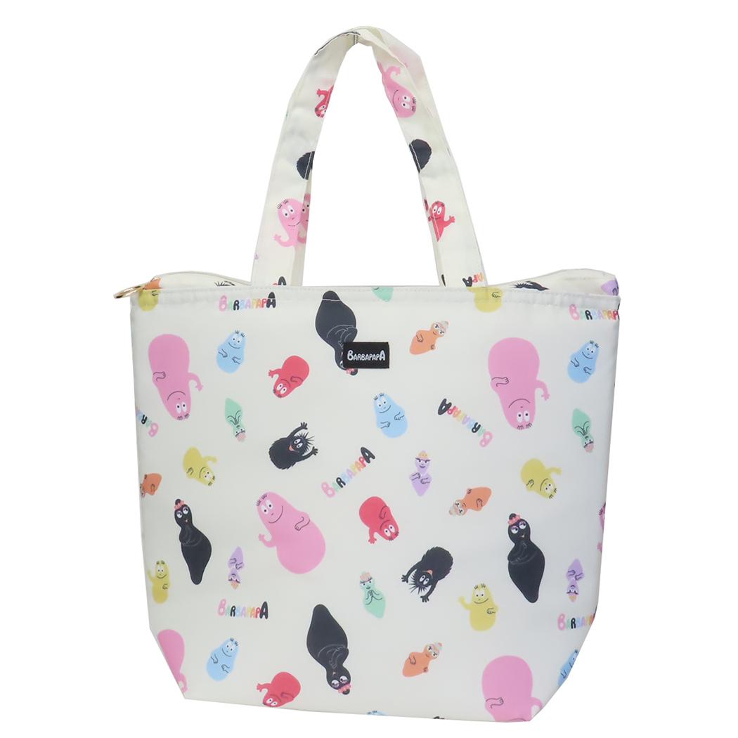 トートバッグM 手提げかばん バーバパパ バーバファミリー アイボリー BARBAPAPA フレンズヒル FRIENDSHILL お買い物かばん 保冷