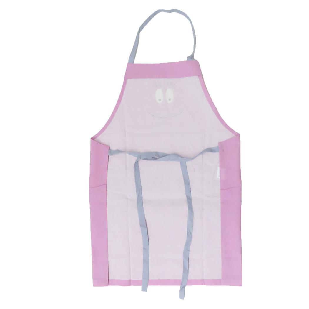 レディースショートエプロン エプロン バーバパパ ハローバーバパパ ピンク BARBAPAPA フレンズヒル FRIENDSHILL 80cm丈 キッチン雑貨 メール便可