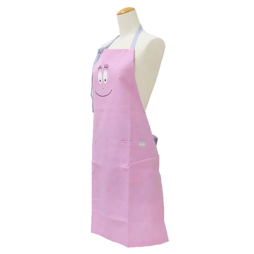レディースショートエプロン エプロン バーバパパ ハローバーバパパ ピンク BARBAPAPA フレンズヒル FRIENDSHILL 80cm丈 キッチン雑貨 メール便可