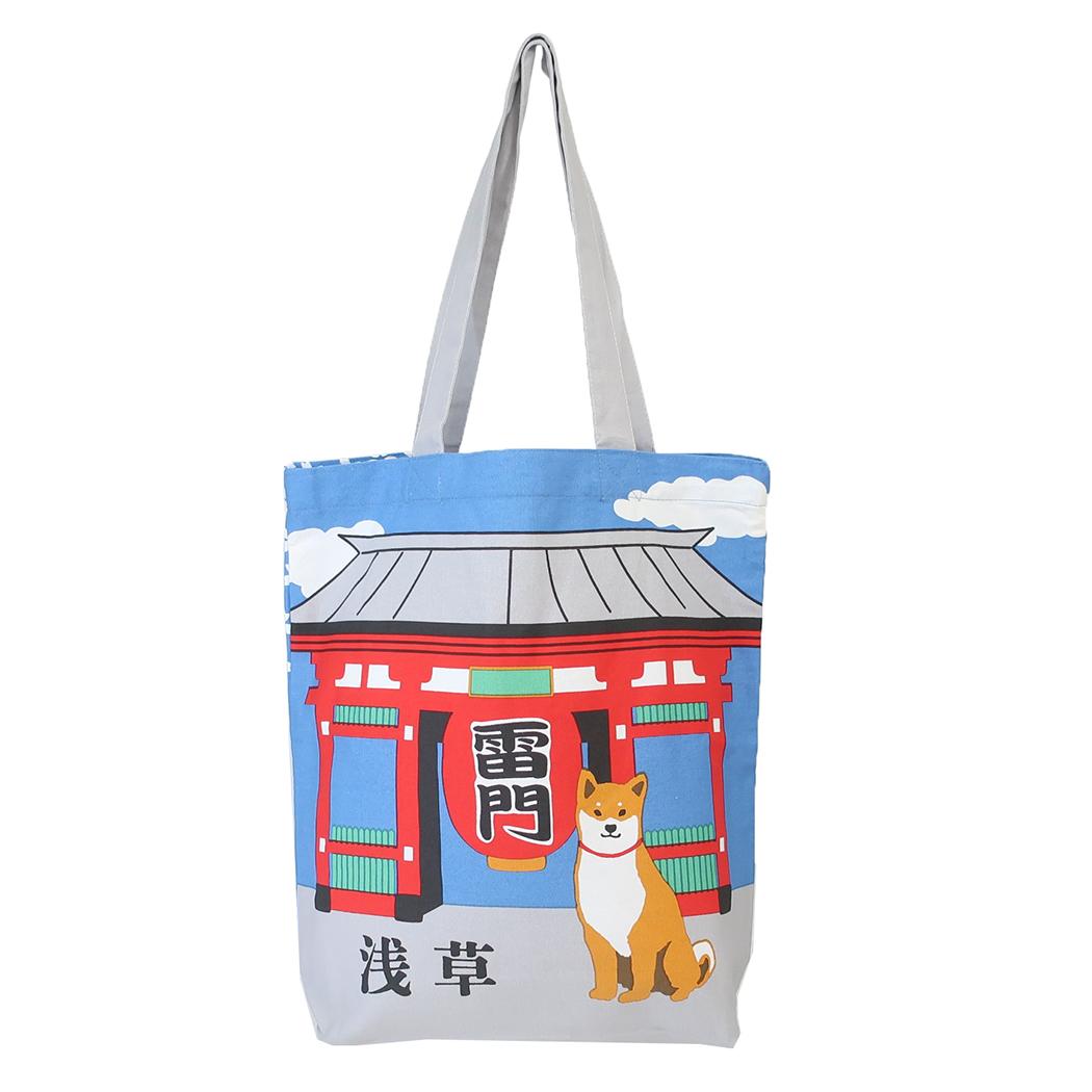 A4トート トートバッグ あさくさしばた ブルー フレンズヒル FRIENDSHILL カジュアルトート 手提げかばん かわいい メール便可